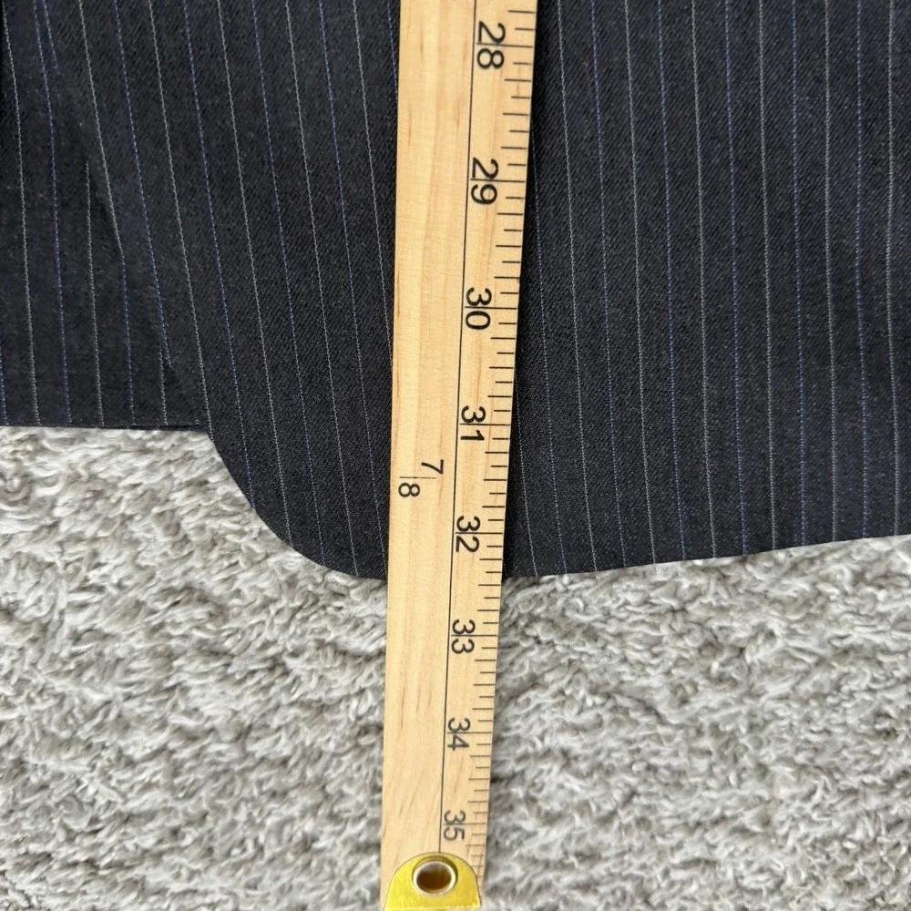 Lauren Ralph Lauren Suit Mens 46R‎ Gray Pinstripe 2 Button 100% Wool